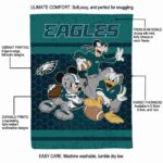 philadelphia eagles three musketeers green blanket best selling