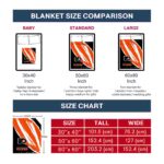 philadelphia flyers brushstrokes orange white blanket best selling