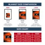 philadelphia flyers diagonal stripes orange blanket trendy