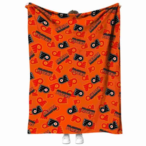 philadelphia flyers diehard fans orange blanket best selling