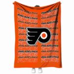 philadelphia flyers fan pride orange blanket best selling