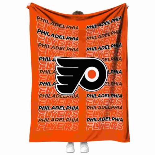 philadelphia flyers fan pride orange blanket best selling