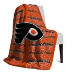 philadelphia flyers fan pride orange blanket best selling