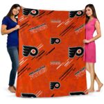 philadelphia flyers fan spirit orange blanket best selling