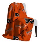 philadelphia flyers fan spirit orange blanket best selling