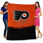philadelphia flyers gradient dots orange blanket best selling