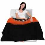 philadelphia flyers gradient dots orange blanket best selling