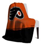 philadelphia flyers gradient dots orange blanket best selling