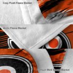 philadelphia flyers paint streaks orange white blanket best selling