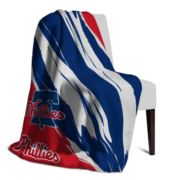 philadelphia phillies brushstrokes blue white blanket top rated