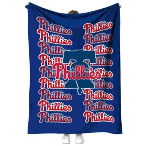 philadelphia phillies fan pride blue blanket best selling