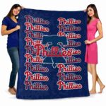 philadelphia phillies fan pride blue blanket fashion forward