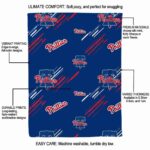 philadelphia phillies fan spirit blue blanket new arrival