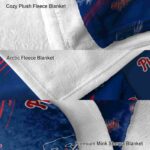 philadelphia phillies fan spirit blue blanket premium grade