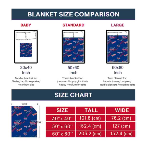 philadelphia phillies fan spirit blue blanket trendy