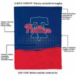 philadelphia phillies gradient dots blue blanket best selling