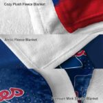 philadelphia phillies gradient dots blue blanket best selling
