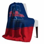 philadelphia phillies gradient dots blue blanket best selling