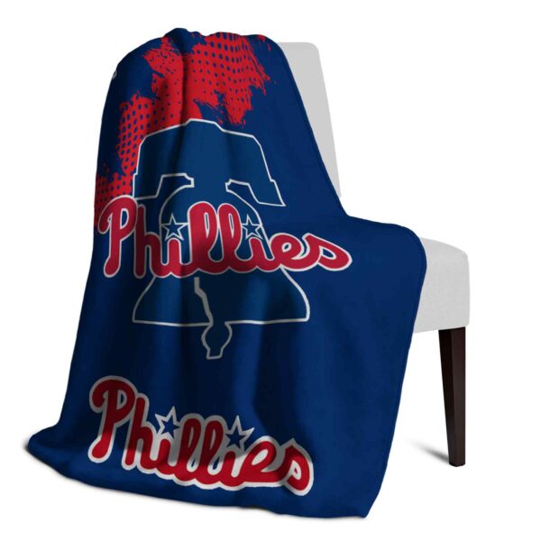 philadelphia phillies grunge texture blue blanket top rated