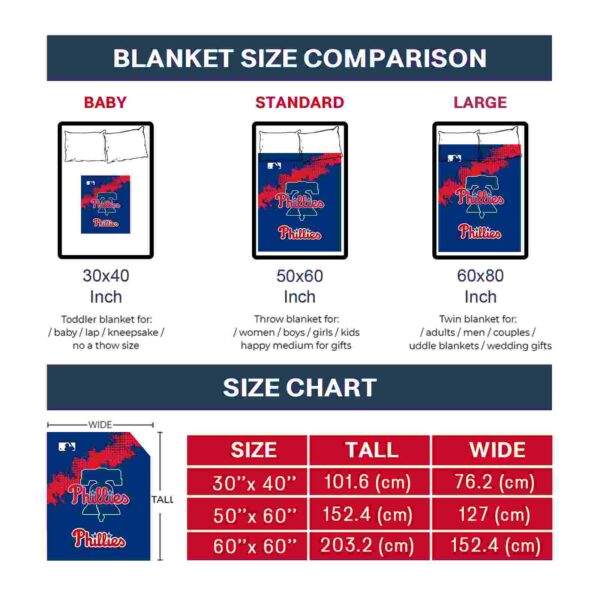 philadelphia phillies grunge texture blue blanket trendy