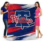 philadelphia phillies paint streaks blue white blanket fashion forward