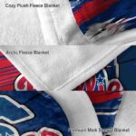 philadelphia phillies paint streaks blue white blanket premium grade