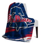 philadelphia phillies paint streaks blue white blanket top rated