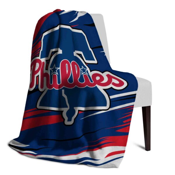 philadelphia phillies paint streaks blue white blanket top rated