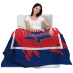 philadelphia phillies splatter effect blue blanket latest model
