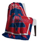 philadelphia phillies splatter effect blue blanket top rated