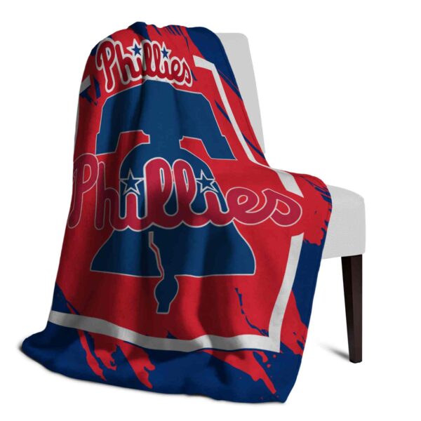 philadelphia phillies splatter effect blue blanket top rated