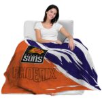 phoenix suns brushstrokes purple white blanket latest model