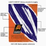 phoenix suns brushstrokes purple white blanket new arrival