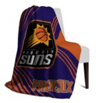 phoenix suns diagonal stripes purple blanket best selling