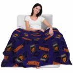 phoenix suns diehard fans purple blanket best selling