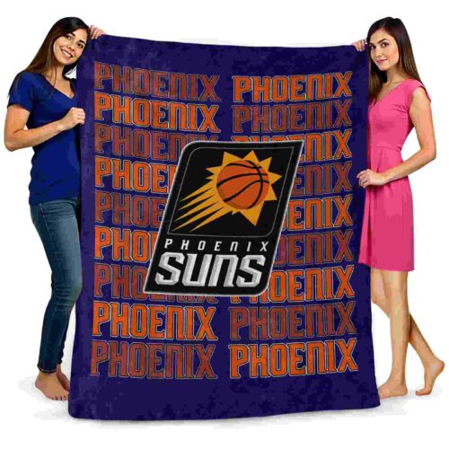 phoenix suns fan pride purple blanket fashion forward