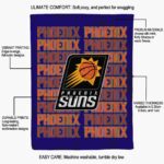 phoenix suns fan pride purple blanket best selling