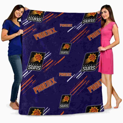 phoenix suns fan spirit purple blanket fashion forward