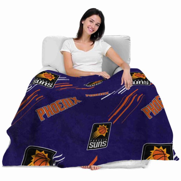 phoenix suns fan spirit purple blanket latest model