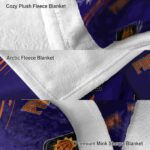 phoenix suns fan spirit purple blanket premium grade