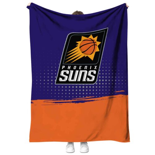 phoenix suns gradient dots purple blanket best selling
