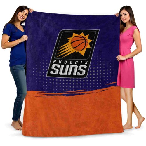 phoenix suns gradient dots purple blanket fashion forward