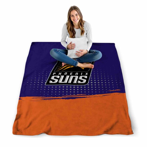 phoenix suns gradient dots purple blanket high quality