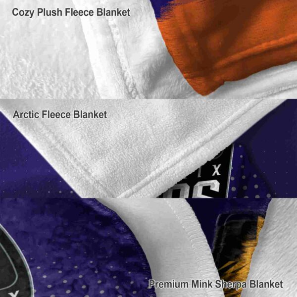 phoenix suns gradient dots purple blanket premium grade