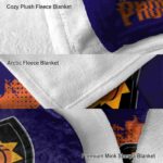 phoenix suns grunge texture purple blanket best selling