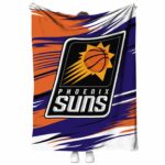 phoenix suns paint streaks purple white blanket best selling