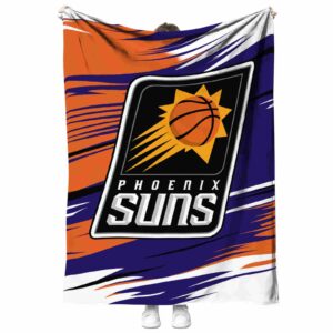 phoenix suns paint streaks purple white blanket best selling