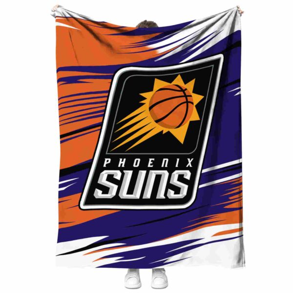 phoenix suns paint streaks purple white blanket best selling