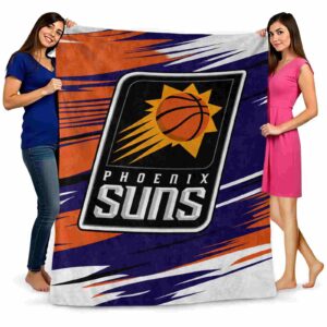 phoenix suns paint streaks purple white blanket fashion forward