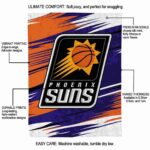 phoenix suns paint streaks purple white blanket new arrival